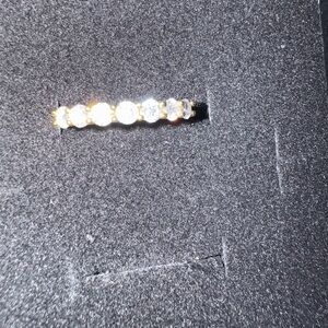 Gold-Tone S925 Ring moissanite size 7